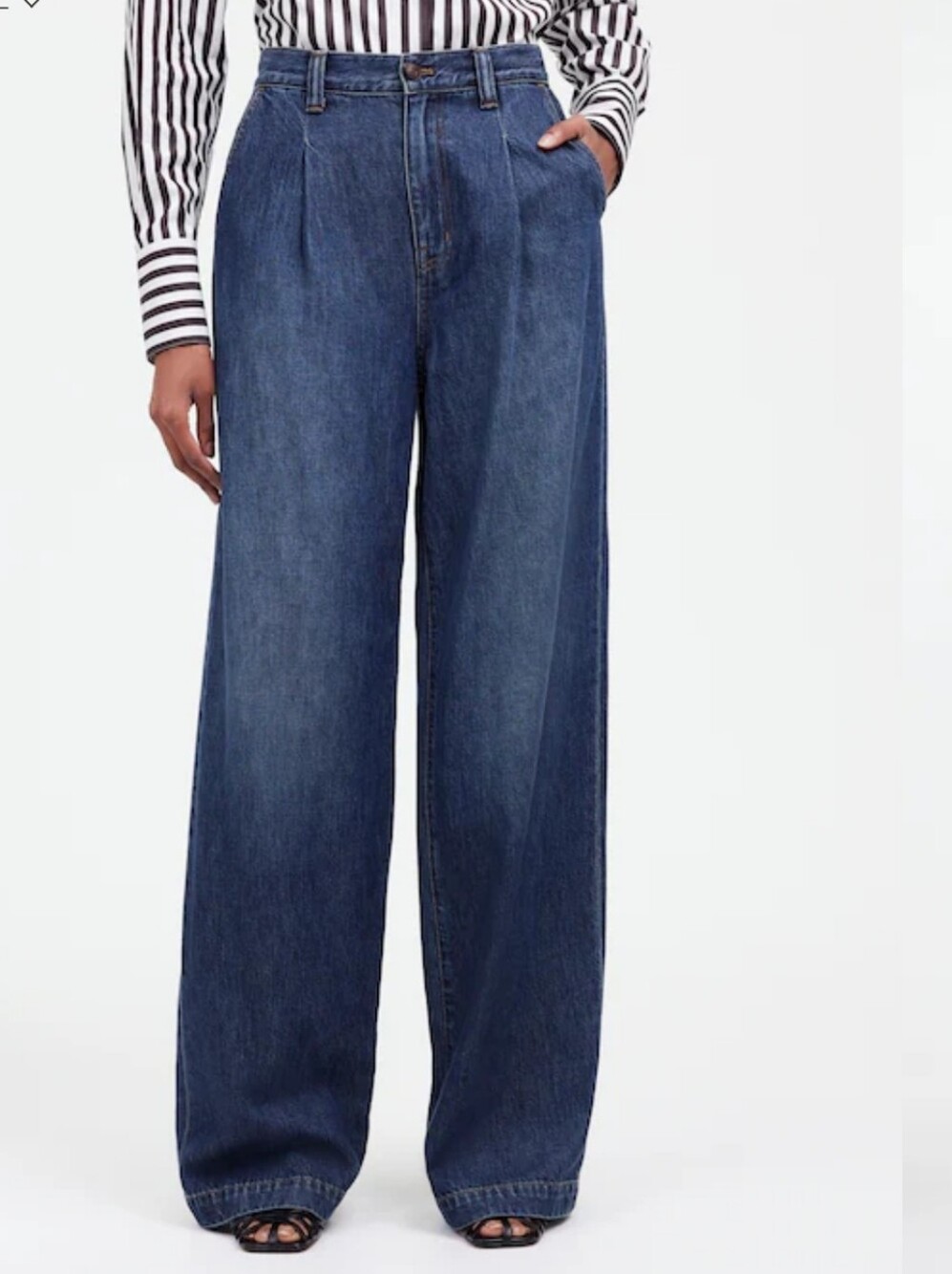 Madewell The Harlow Wide-Leg Jean: Airy Denim Edition In fieldale wash New Sz 29